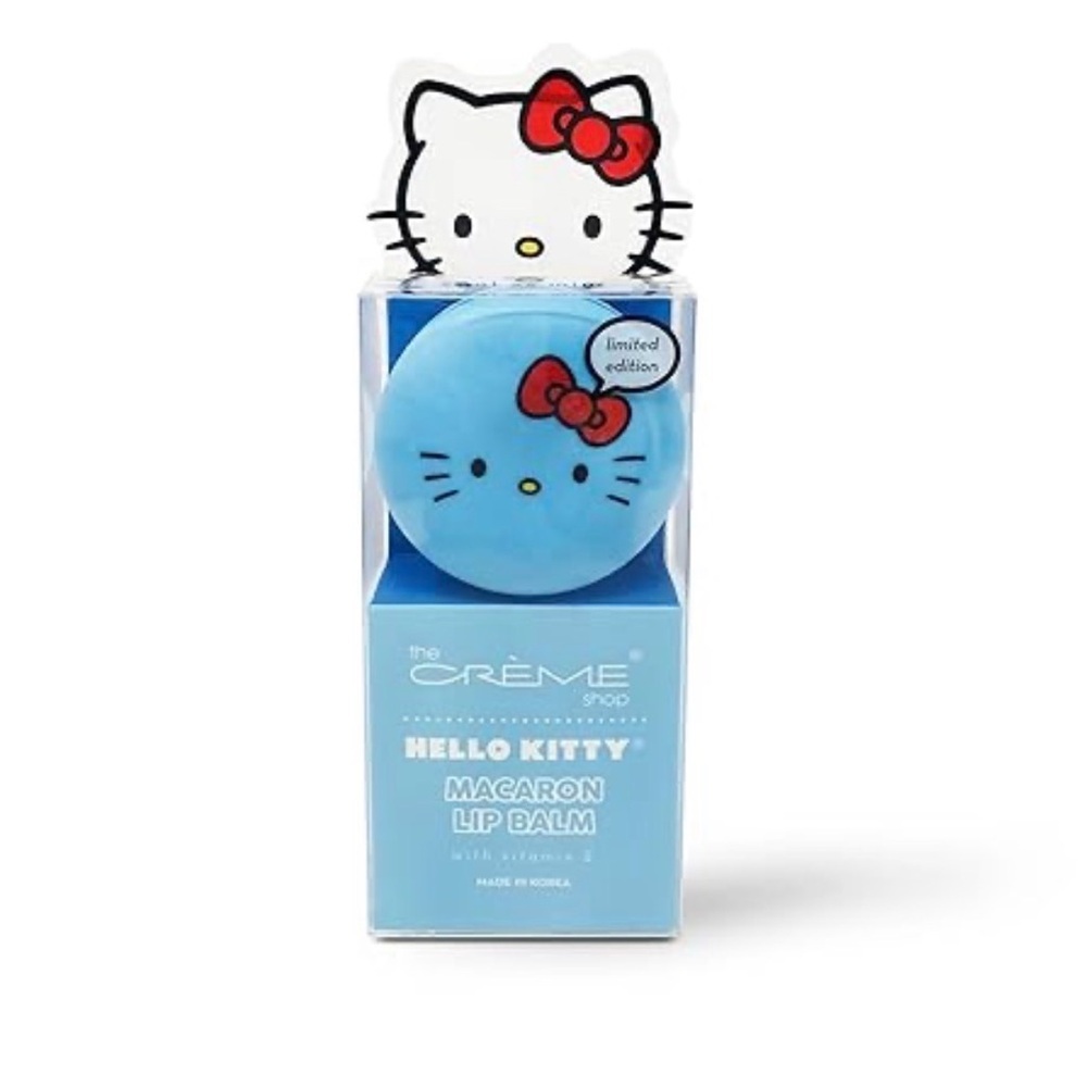 The Crème Shop Hello Kitty Blue Macaron Lip Balm